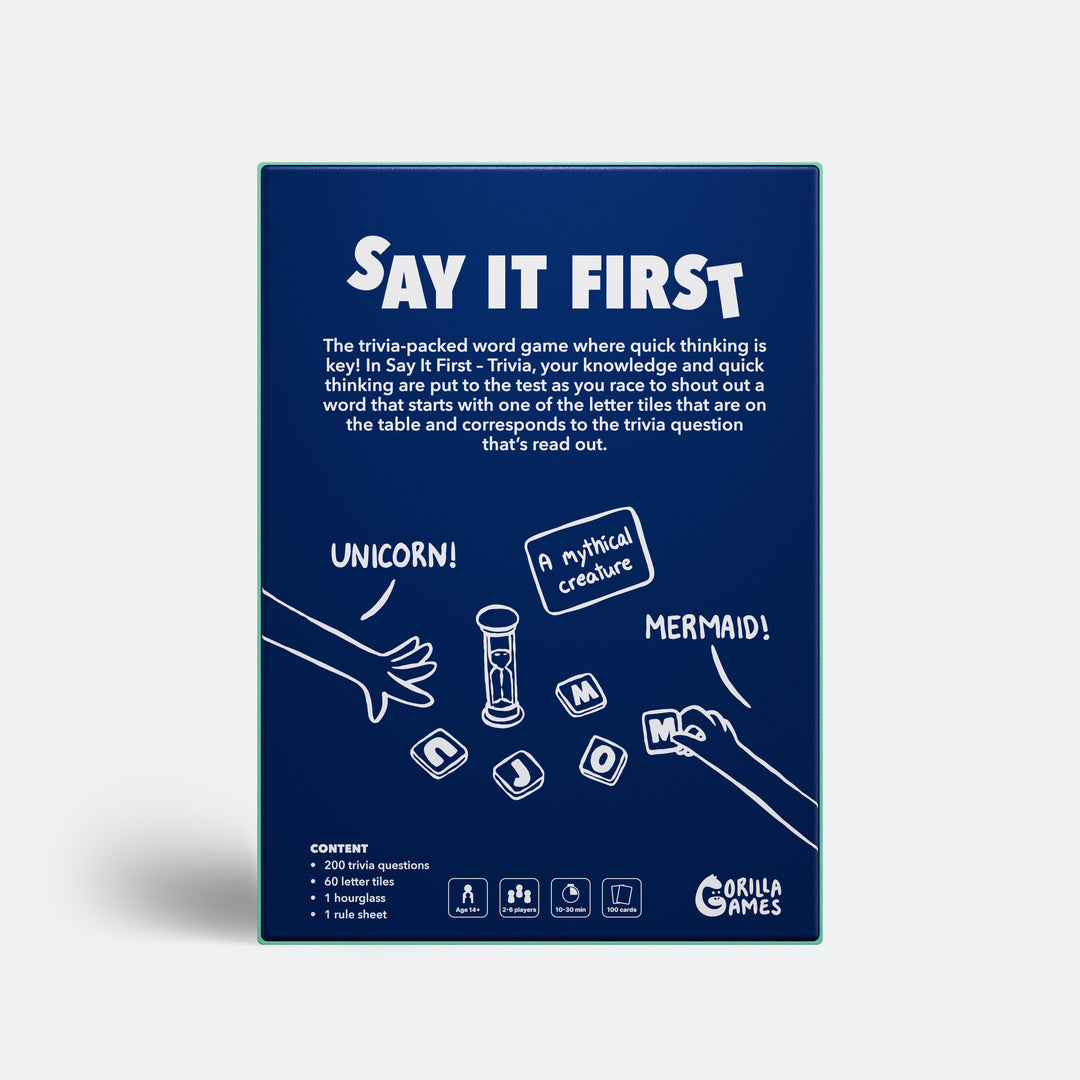 Say It First - Trivia