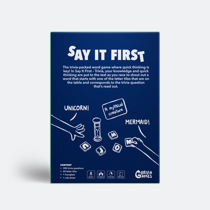 Say It First - Trivia